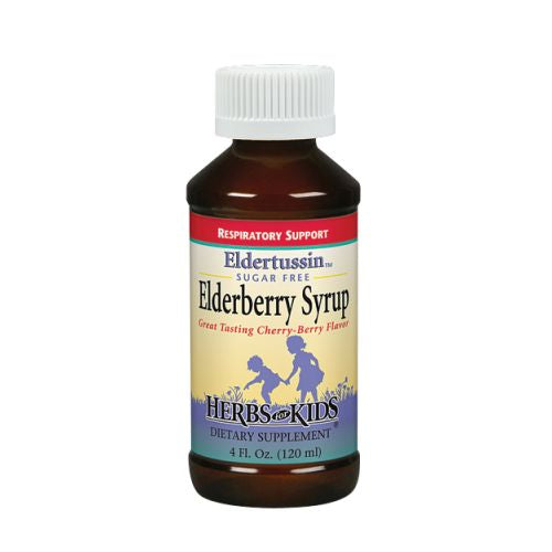 Herbs For Kids, Eldertussin Elderberry Syrup, 4 Oz