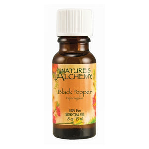 Natures Alchemy, Essential Oil, Black Pepper 0.5 Oz