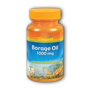 Thompson, Borage Oil, 1000 mg, 30 Sftgls