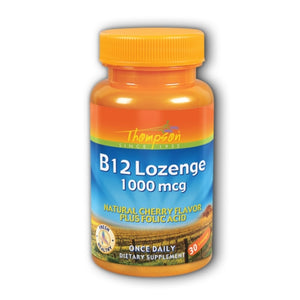 Thompson, Vitamin B-12, 1000 MCG, 30 Lozenge
