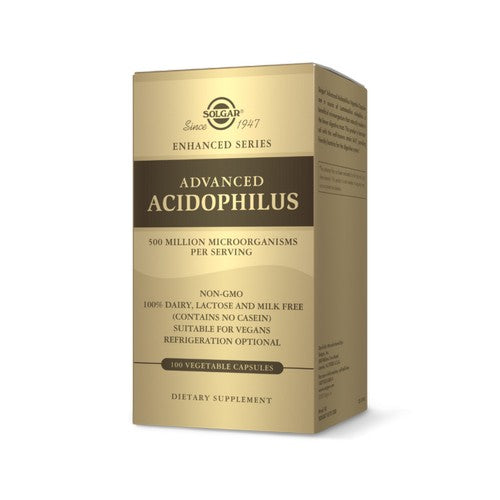 Solgar, Advanced Acidophilus Vegetable Capsules, 100 V Caps