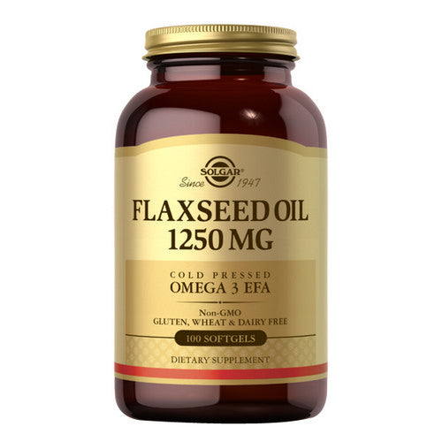 Solgar, Flaxseed Oil, 1250 mg, 100 S Gels