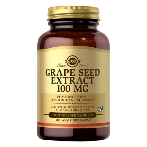 Solgar, Grape Seed Extract, 100 mg, 60 V Caps