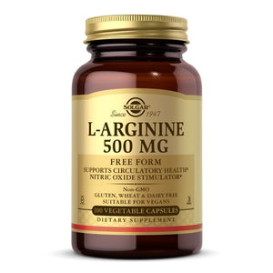 Solgar, L-Arginine, 500 mg, 100 V Caps