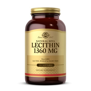Solgar, Lecithin, 1360 mg, 100 S Gels