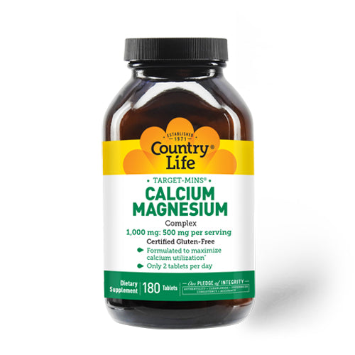 Country Life, Target-Mins Calcium Magnesium, 180 Tabs