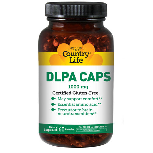 Country Life, Dl-Phenylalanine, 1000 MG, 60 Caps