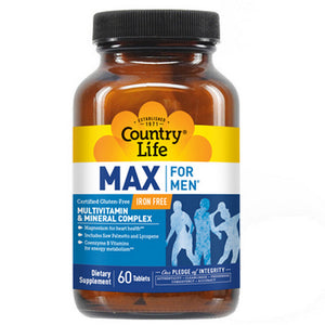 Country Life, Max For Men Maxi-Sorb Rapid Release The Maximized Masculine Formulation, 60 Tabs