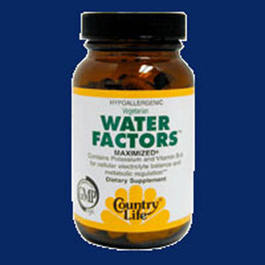 Country Life, Water Factors (Formerly Known As Diuretic Factors), 60 Tabs