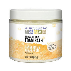 Aura Cacia, Aromatherapy Foam Bath, TANG & GRAPEFRUIT, 14 OZ