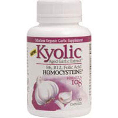 Kyolic, Kyolic Homocysteine Formula 108, Folic B6 B12 , 100 Cap