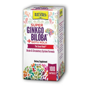 Natural Balance (Formerly known as Trimedica), Super Ginkgo Biloba Plus Gotu Kola, 100 Caps