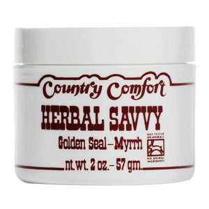 Country Comfort, Herbal Savvy Goldenseal Myrrh, 2 Oz