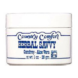 Country Comfort, Herbal Savvy Comfrey Aloe Vera, 1 Oz
