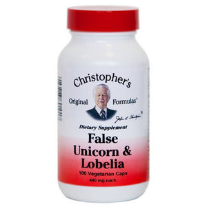 Dr. Christophers Formulas, False Unicorn and Lobelia, 100 Vegicaps