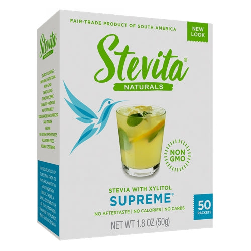 Stevita, Stevia Supreme, No Maltodxtrin, 50 Pkts