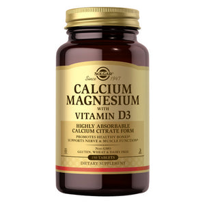 Solgar, Calcium Magnesium with Vitamin D3 Tablets, 150 Tabs