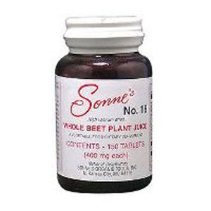 Sonne Products, Whole Beet Plant Juice, 150 Tabs