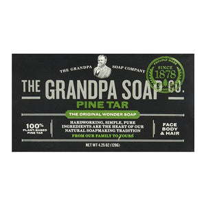 Grandpa's Brands Company, Pine Tar Soap, Bath Size 4.25 Oz