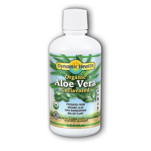 Dynamic Health Laboratories, Organic Aloe Vera Juice, Unflavored 32OZ