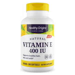 Healthy Origins, Vitamin E, 400 IU, 180 Softgels
