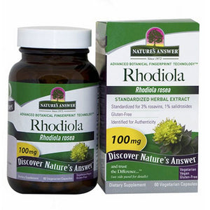 Nature's Answer, Rhodiola, Standardized Root Extract, 60 Veg Caps