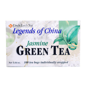Uncle Lees Teas, Legends Of China Green Tea, Jasmine, 100 Bag