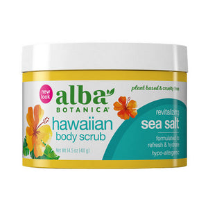 Alba Botanica, Hawaiian Sea Salt Body Scrub, 14.5 oz