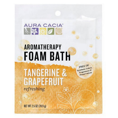 Aura Cacia, Aromatherapy Foam Bath, Tangerine/Grapefruit 2.5 oz