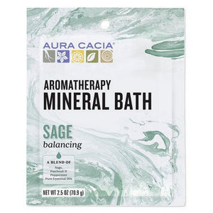 Aura Cacia, Mineral Bath, Balancing Sage, 2.5 Oz