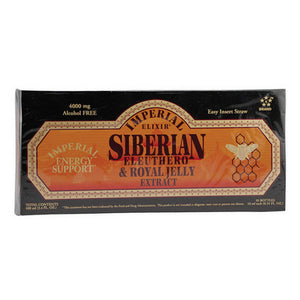 Imperial Elixir / Ginseng Company, Siberian Eleuthero Extract with Royal Jelly, Vials 10x10ml