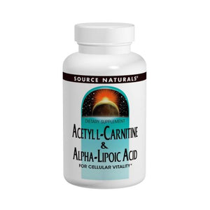 Source Naturals, Acetyl L-Carnitine & Alpha-Lipoic Acid, 650 mg, & Alpha-lipoic Acid 30 Tabs