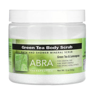 Abra Therapeutics, Green Tea Body Scrub, 10 oz