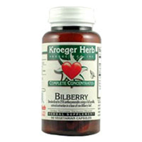 Kroeger Herb, Bilberry 25%, 90 Cap