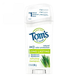 Tom's Of Maine, Deodorant Stick, Long Lasting Lemongrass 2.25 oz