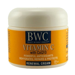 Beauty Without Cruelty, Organic Vitamin C With Coq10 Facial Renewal Cream, 2 oz