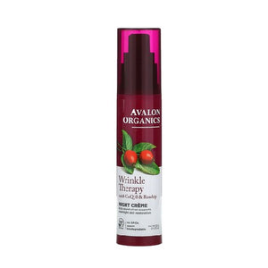 Avalon Organics, Wrinkle Therapy with CoQ 10 and Rosehip - Night Creme, 1.75 OZ