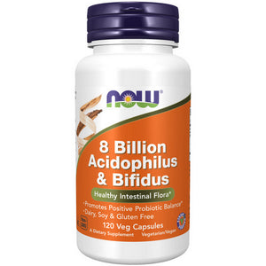 Now Foods, 8 Billion Acidophilus & Bifidus, 120 Caps