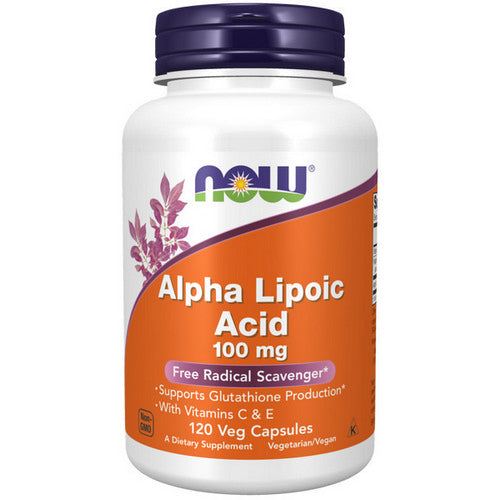 Now Foods, ALPHA LIPOIC ACID, 100 mg, 120 Veg Caps