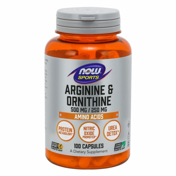 Now Foods, L-Arginine & Ornithine, 100 Caps