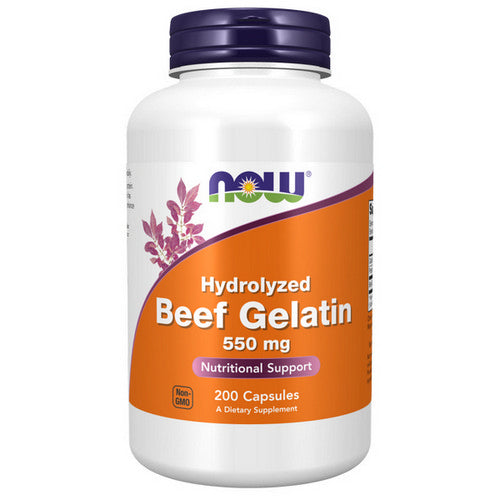 Now Foods, Beef Gelatin Hydrolyzed, 550 mg, 200 Caps