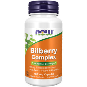 Now Foods, Bilberry Complex, 80 mg, 100 Caps