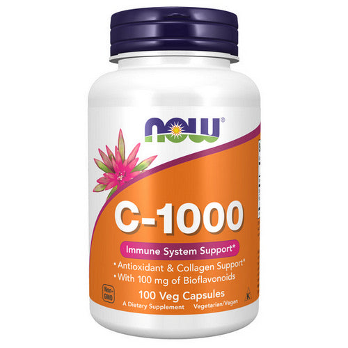 Now Foods, VitaminC-1000, With 100 mg of Bioflavonoids, 100 Caps
