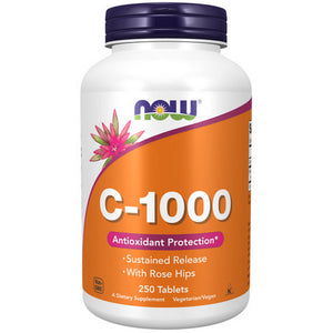 Now Foods, Vitamin C-1000 Sustained Release Tablets, 250 Tabs