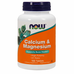 Now Foods, Calcium & Magnesium, 500/250 mg, 100 Tabs