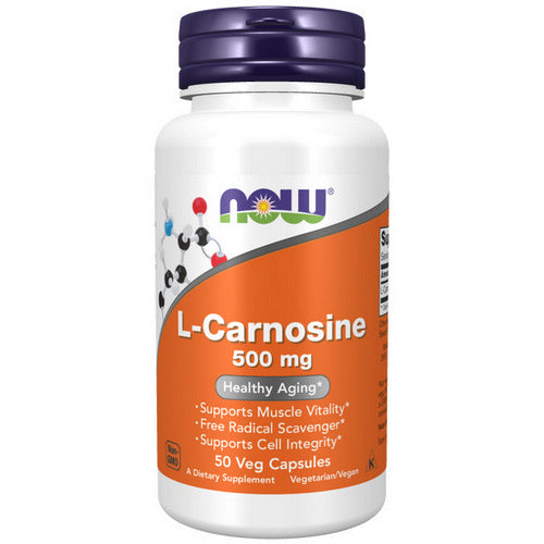 Now Foods, L-Carnosine, 500 mg, 50 Veg Caps