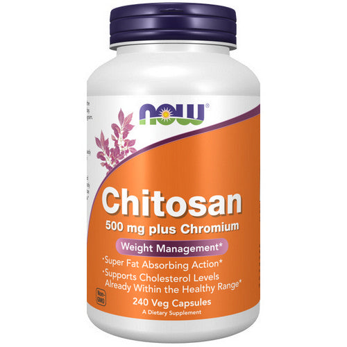 Now Foods, Chitosan plus Chromium, 500 mg, 240 Caps