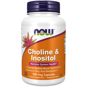 Now Foods, Choline & Inositol, 500 mg, 100 Caps