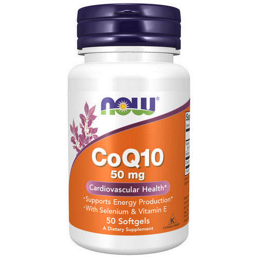 Now Foods, CoQ10, 50 mg, 50 Sgels