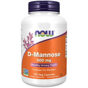Now Foods, D-Mannose, 500 mg, 120 Veg Caps
